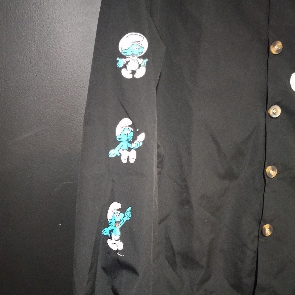 Romwe Smurfs Lightweight Jacket Button - Up - Picture 3 of 7